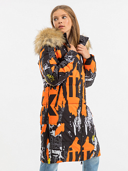 Пальто-парка зимняя для девочки био-пух