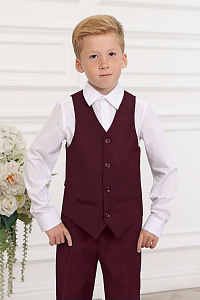 Бордовая школьная форма для мальчика