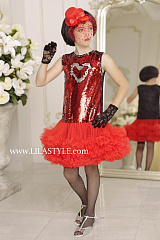 Дейзи красный/серебро