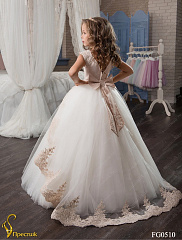 FG0510_30 Свадебное длинное платье со шлейфом
