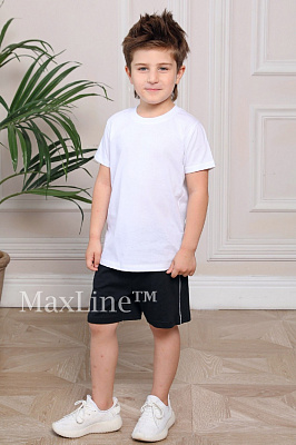 Футболка белая школьная для мальчика
