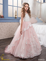 FG0512_30 Свадебное длинное платье со шлейфом