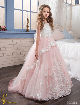 FG0512_30 Свадебное длинное платье со шлейфом