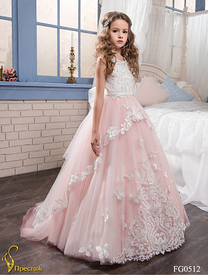 FG0512_30 Свадебное длинное платье со шлейфом