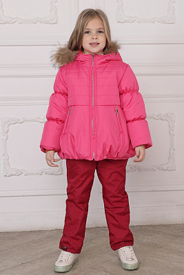 Пальто зимнее для девочки М-94 розовое